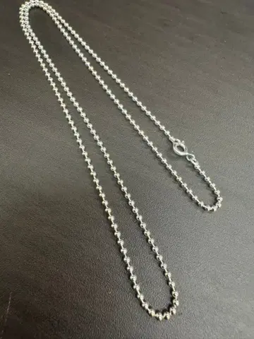실버 925 소재 볼 체인 50cm 목걸이 체인