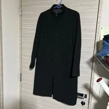 INED 롱 코트 블랙