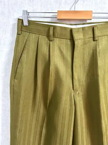 THE POINT 스트라이프 패턴 투 턱 슬랙스 32 L 구제 의류