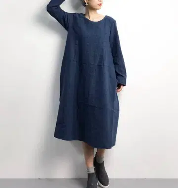 Samansa Mos2 / 린넨 원피스 NV