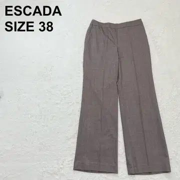 에스카다 와이드 팬츠 슬랙스 센터 프레스 울 실크 혼방 (709)