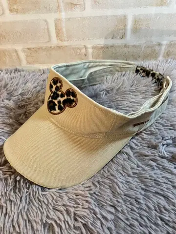 디즈니 월드 미키마우스 선바이저 레오파드 무늬 표범 무늬