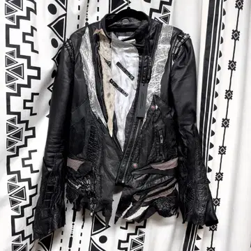 1vfudie black leather riders jacket