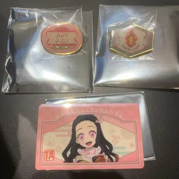 귀멸의 칼날 키메츠 식당 핀 배지 탄지로 네즈코