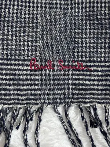 폴스미스 캐시미어 100% 하운드투스 체크 무늬 머플러 스코틀랜드