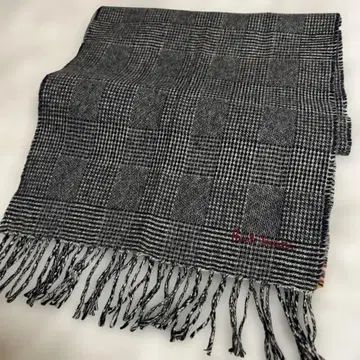 폴스미스 캐시미어 100% 하운드투스 체크 무늬 머플러 스코틀랜드