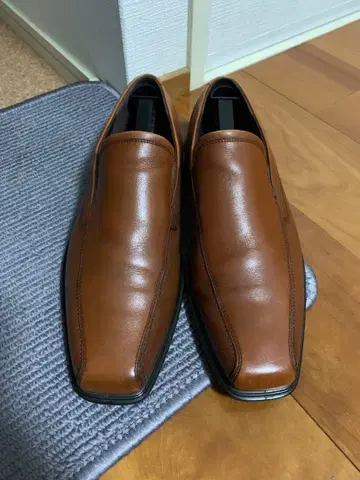 ECCO 브라운 슬립온 비즈니스 슈즈