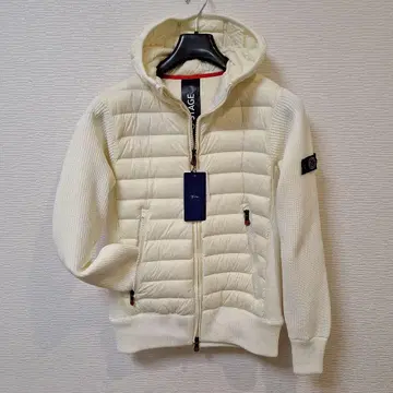 G-Stage 후드 부착 다운 자켓 아이보리 다운 90% 페더 10%