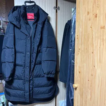 TRUNO by noise maker 블랙 롱 다운 자켓