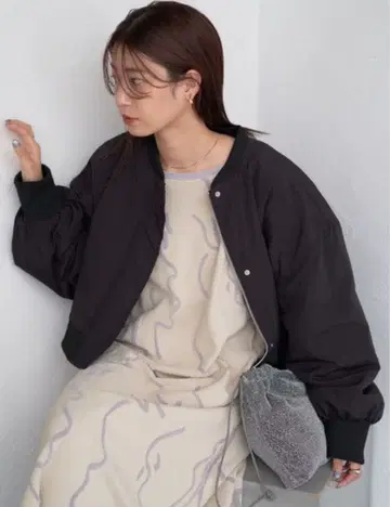 Kastane 나일론 MA-1 블루종