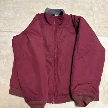 L.L.Bean 버건디 나일론 자켓 XL