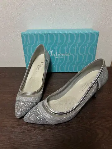 아르테미스 다이애나 펌프스 (실버 라메)