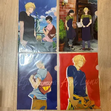 [ 미개봉 새상품 ] BANANA FISH 클리어 파일 5장 세트