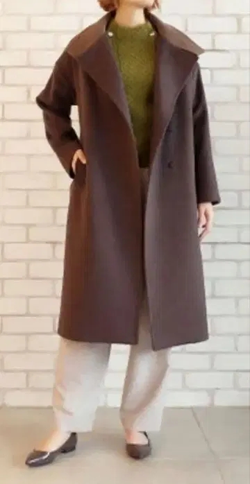 STYLE DELI 스탠드 카라 롱 코트