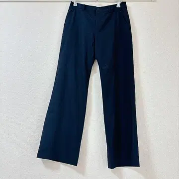 아쿠아 스큐텀 슬랙스 하의 네이비 프리 사이즈 네이비 컬러 심플