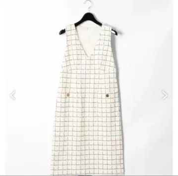 그레이스 콘티넨탈 그레이스 클래스 라메 트위드 원피스 새상품급