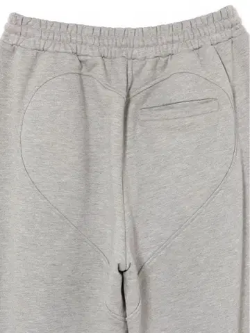 Heart hip sweat pants gray andmary
