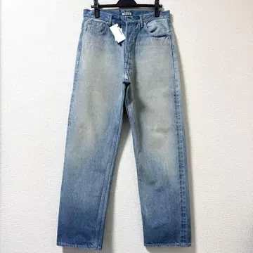SELVEDGE FADED HEAVY DENIM WIDE PANTS 3