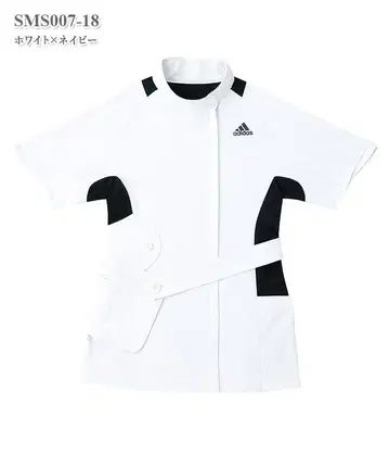 아디다스 SMS007 여성 자켓 화이트 x 네이비