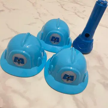 디즈니랜드 몬스터 주식회사 라이드 파랑 헬멧 완구 마이크