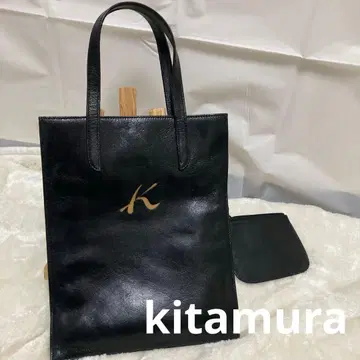 [컨디션 최상] kitamura 키타무라 토트백 탈부착 파우치