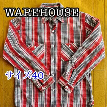 WAREHOUSE 웨어하우스 상의 셔츠 버튼 셔츠 플란넬 셔츠