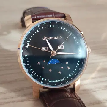 모노그리스 Monogriis 손목시계 워치 요일 달력 월령 달력