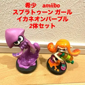 레어 amiibo 스프라툰 걸 이카 네온 퍼플 2체 세트