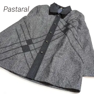 Pastaral 빈티지 체크 무늬 울 자켓 루즈핏