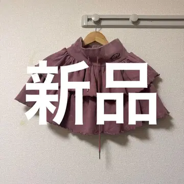 ODD STUDIO 새상품 피그먼트 프릴 미니 스커트 핑크 여성용