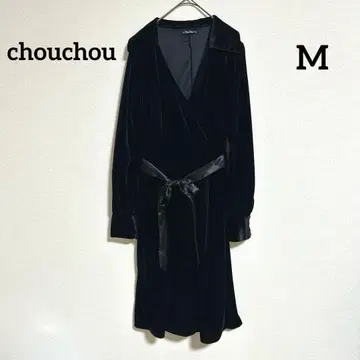 chouchou 벨벳 카슈쿨 원피스 블랙 클래시컬 빈티지