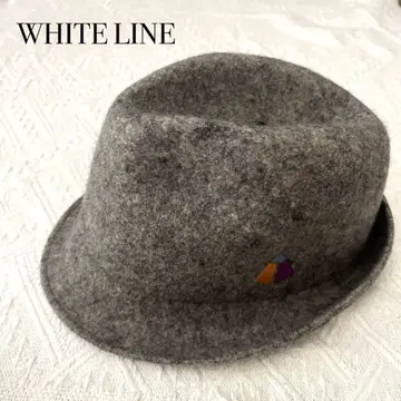 WHITE LINE 그레이 울 햇