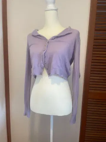 라벤더 컬러 가디건 nodress