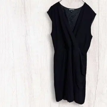 EXPRESS 블랙 슬리브리스 원피스 [ M ]