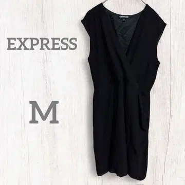 EXPRESS 블랙 슬리브리스 원피스 [ M ]