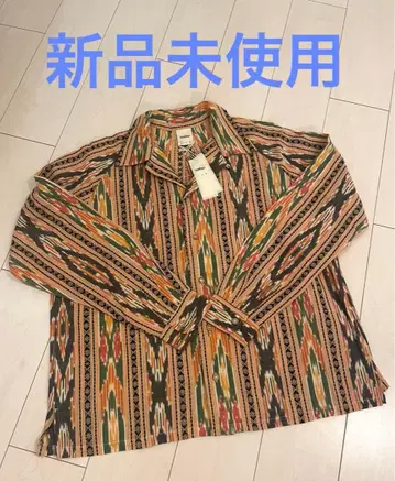 [ 미사용 새상품 ] Badhiya 버디야 셔츠 인도 올 패턴