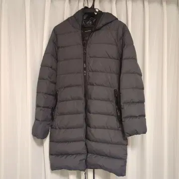 DUVETICA 그레이 후드 부착 다운 자켓