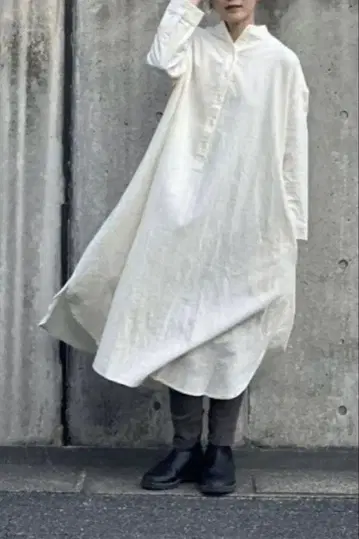 A HOPE HEMP 캔버스 원피스