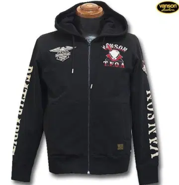 VANSON T.F.O.A 데스 토끼 XL 지퍼 후드티 완판템 레어