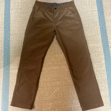 브라운 코듀로이 슬림핏 팬츠