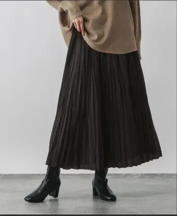 GLOBAL WORK 와셔 플리츠 스커트/603882