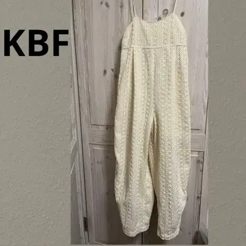 KBF 뜨개질 무늬 오버롤