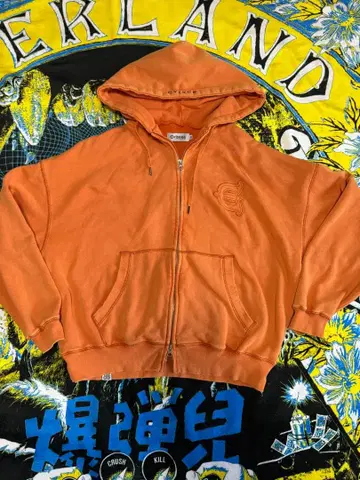 evisen 오렌지 후드티