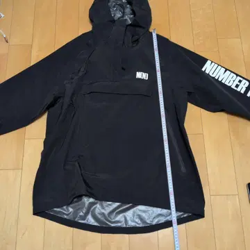 NumberNine 블랙 아노락 자켓