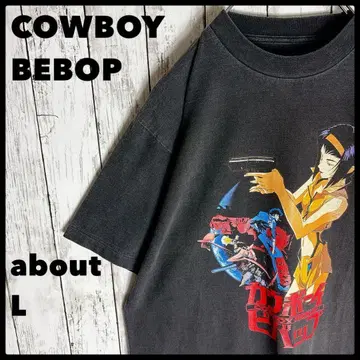 카우보이 비밥 애니메이션 t셔츠 L 상당 페이드 블랙 anime
