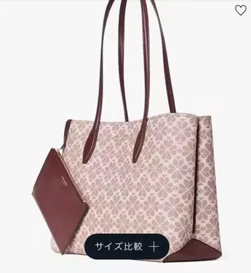 미사용 새상품 케이트 스페이드 토트백 a4 꽃 클로버 백 핑크