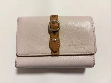 사만다 타바사 쁘띠 초이스 핑크 가죽 3단 폴더형 지갑