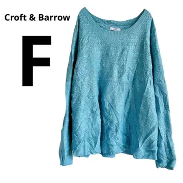 새상품급 Croft & Barrow [ F ] 터콰이즈 긴팔 니트 여성용