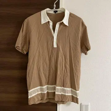 Paul Smith 브라운 피케 셔츠 L