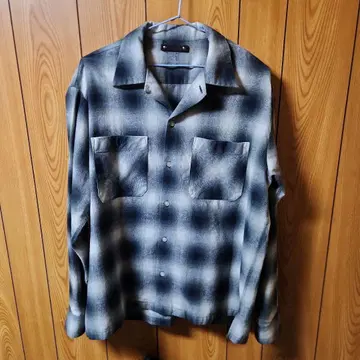 minedenim 25aw 옴브레 체크 셔츠